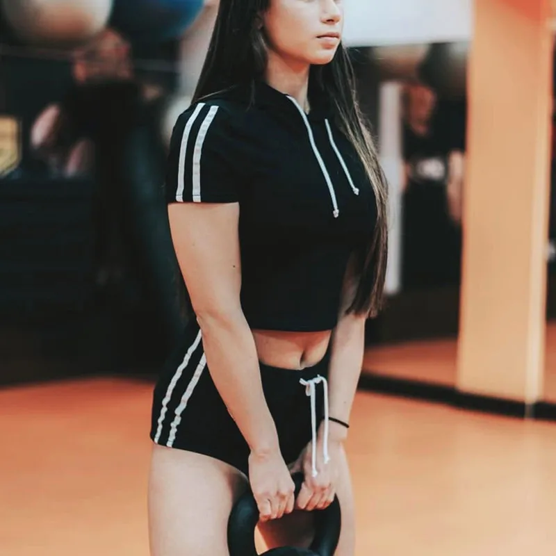 Для женщин спортивный костюм толстовки толстовка и брюки Комплект из 2 предметов