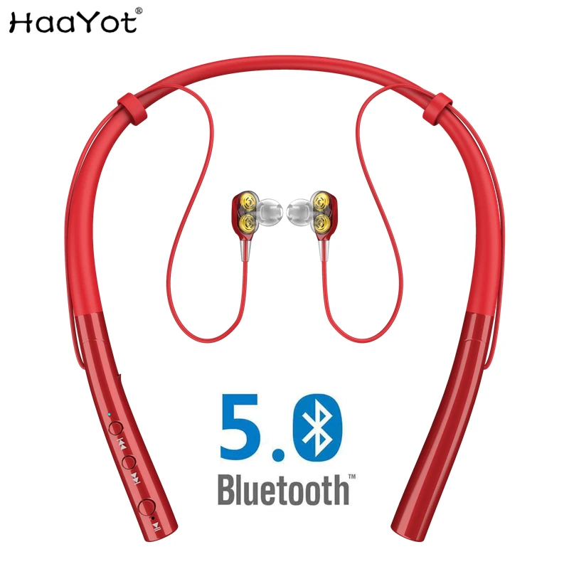 HAAYOT новые шейные вкладыши Беспроводные Bluetooth 5 0 наушники гарнитура