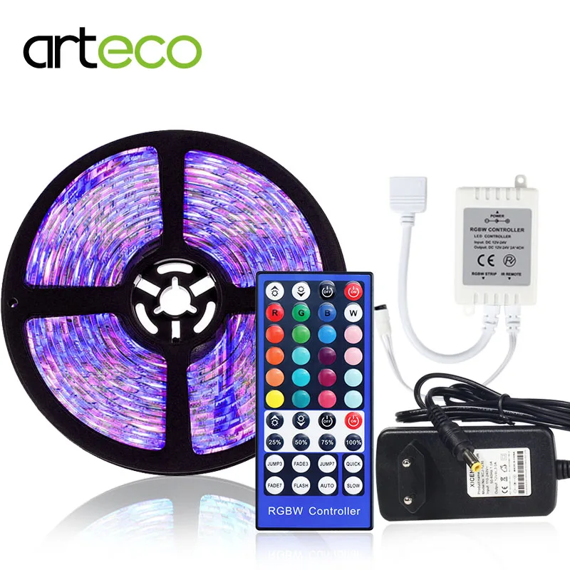 12V 5050 светодиодные ленты RGB 5 м 300 светодиодный s 5PIN Светодиодные светильник W RGBWW + 40