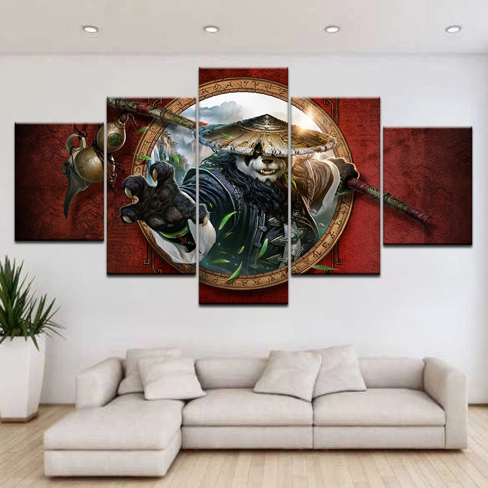 Картина декоративная на холсте 5 панелей | Дом и сад