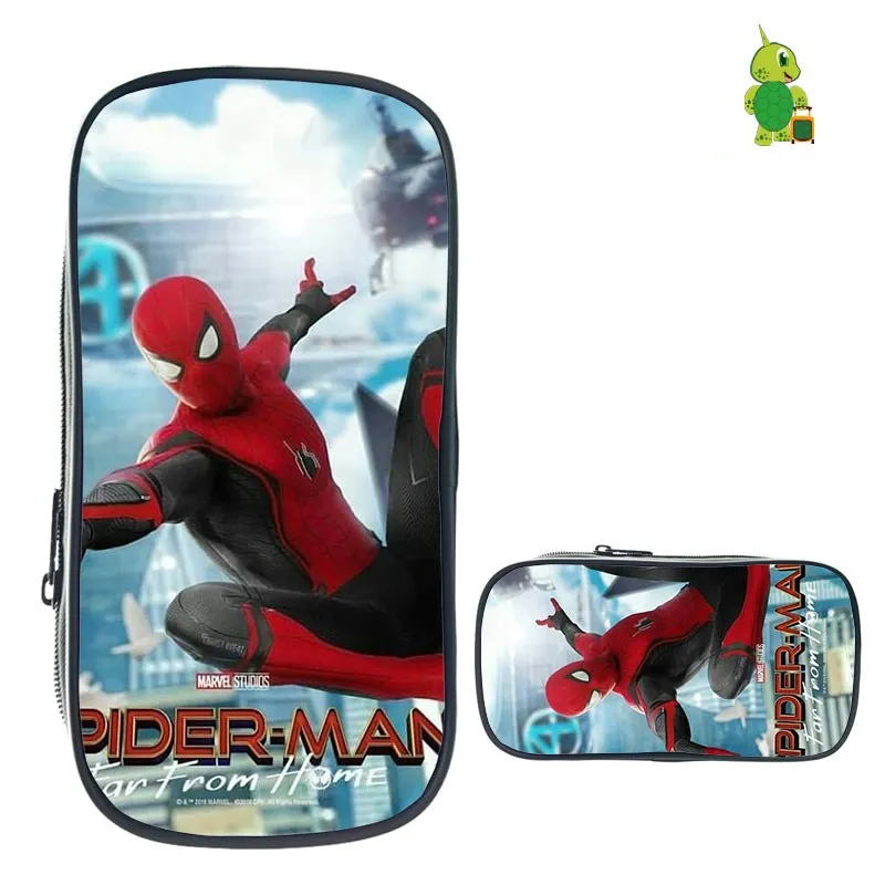 19 Spider Man Far From Home Pencil Case for Boys Girls Stationery Storage Bags Cosmetic Bag Kids School Supplies Makeup Bag - Color: 19