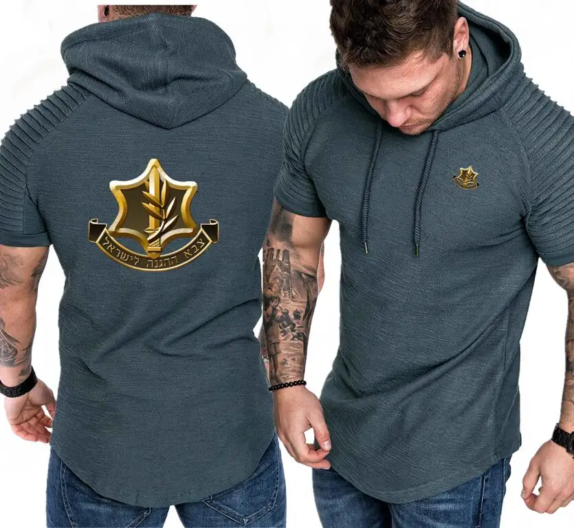 IDF Армии обороны Израиля печати толстовки худи с коротким рукавом спортивный