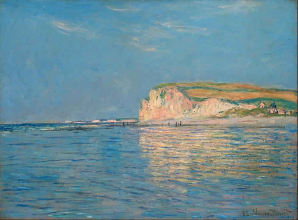 

High quality Oil painting Canvas Reproductions Low Tide at Pourville By Claude Monet hand painted