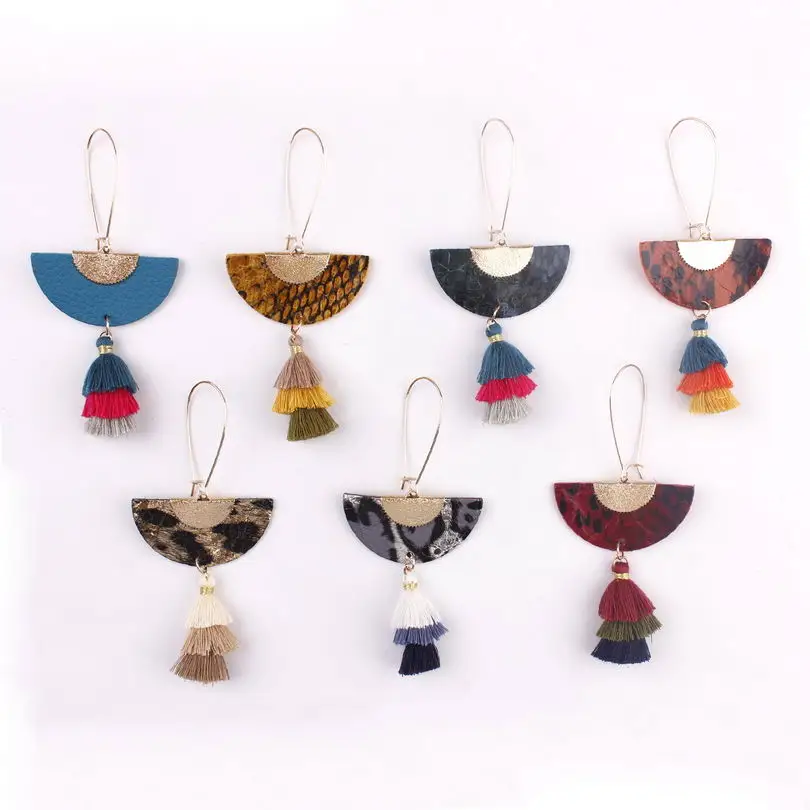 ZWPON полукруг натуральная серьги из кожи 2019 летние модные женские туфли