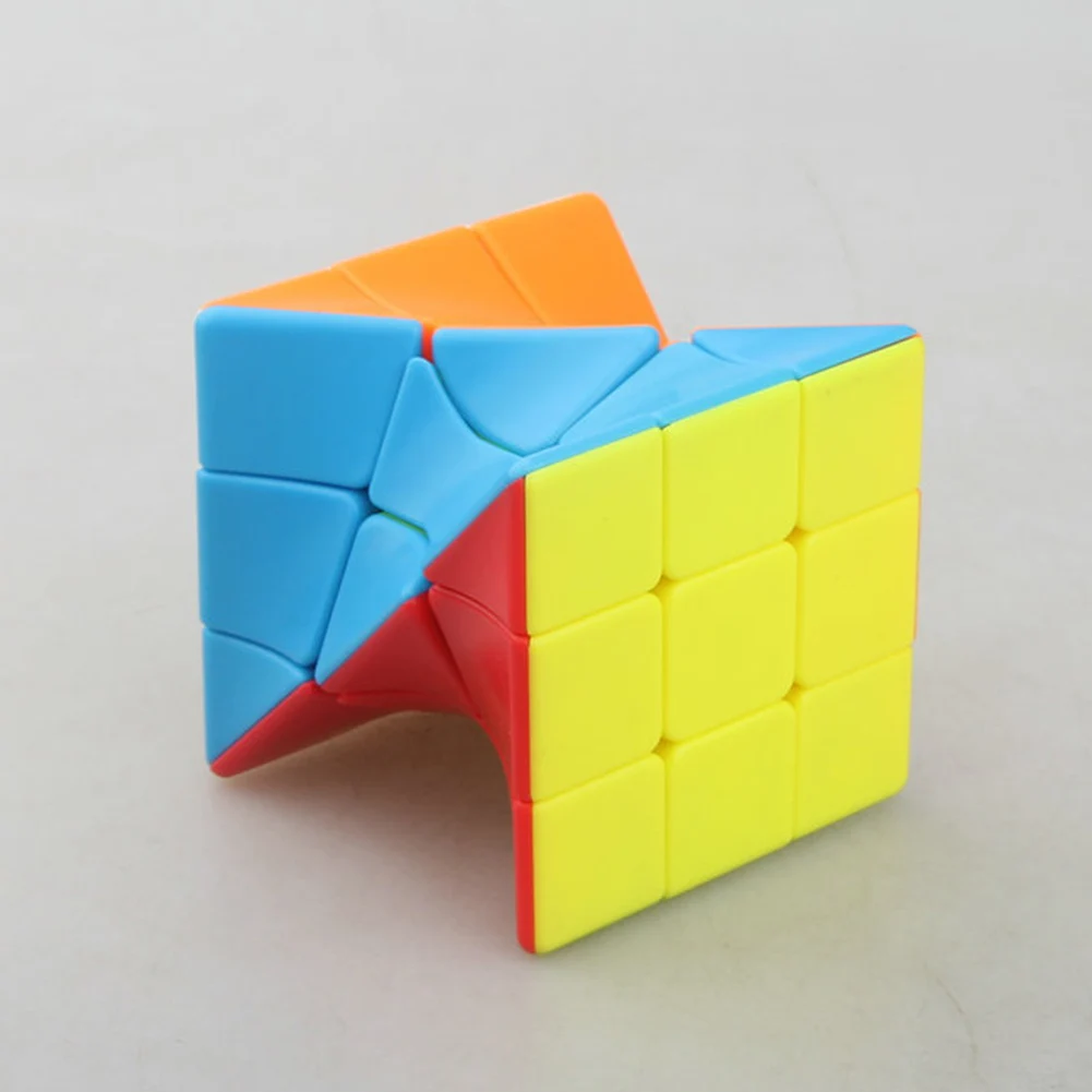 3x3 кручение магический куб цветной витой куб головоломка игрушка без наклеек Пазлы красочные Развивающие игрушки для детей