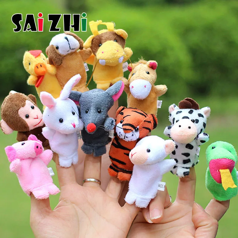 Saizhi 1/5/10/12 шт пальцевая кукла плюшевые игрушки Китайский Зодиак биологическая