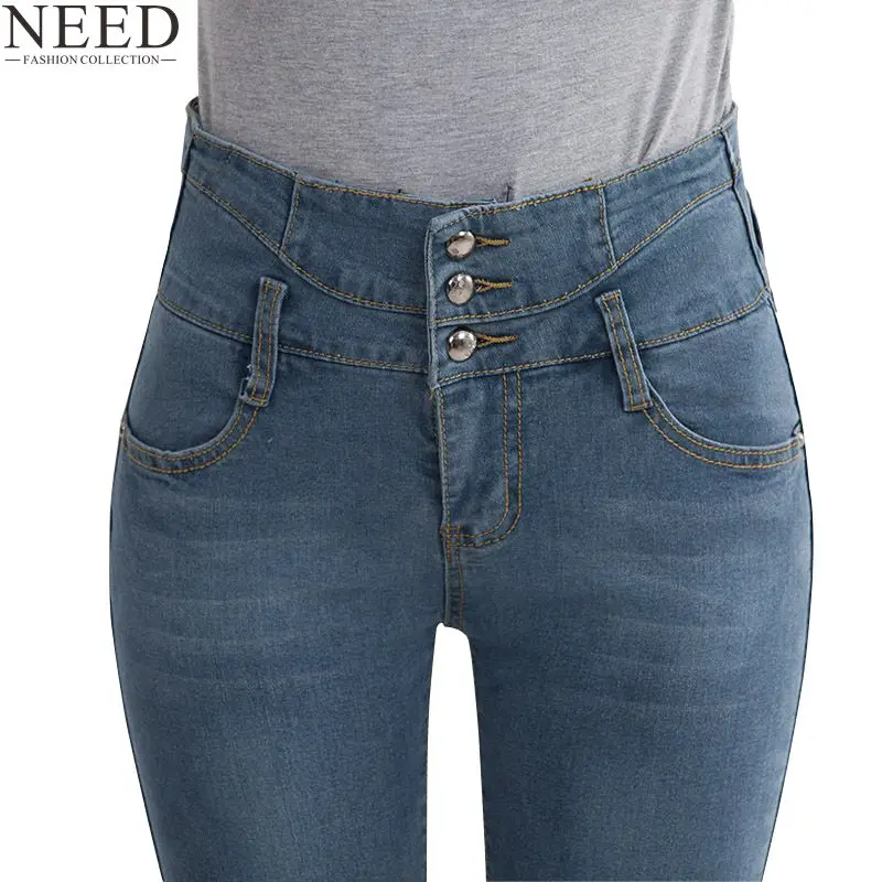 Женские обтягивающие джинсы с высокой талией женские Винтажные эластичные