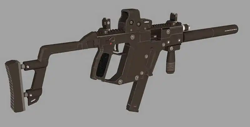 DIY 1:1 KRISS Super V винтовка пистолет Бумажная модель собрать ручной работы 3D игра-головоломка детская игрушка