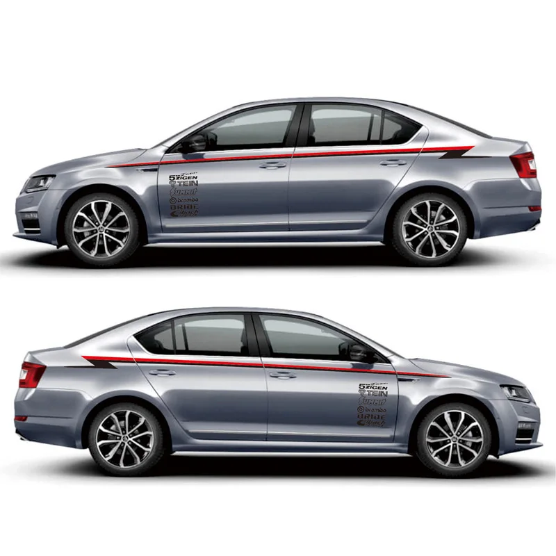 TAIYAO, автомобильный стильный спортивный стикер для Skoda, Спортивная наклейка Octavia Mark Levinson, автомобильные аксессуары и наклейки, авто стикер
