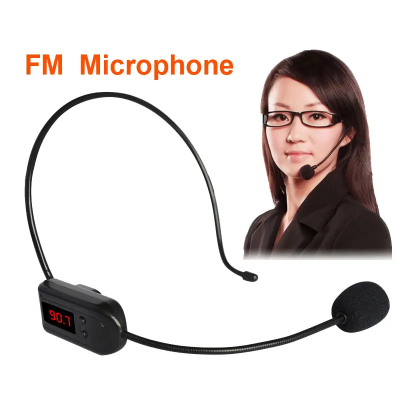 Беспроводной fm микрофон гарнитура Мегафон радио для громкоговорителя обучающий