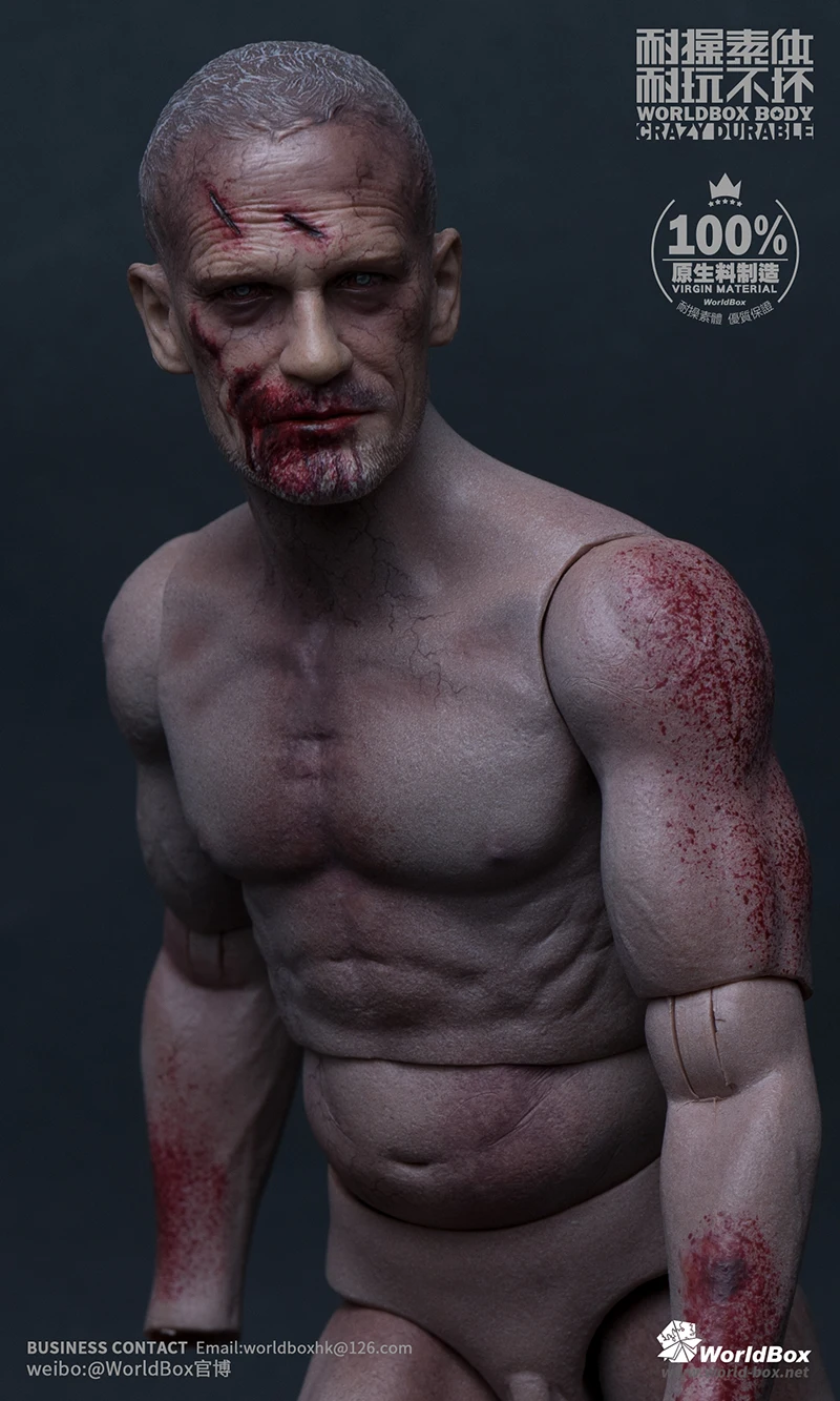 Фигурка Worldbox AT022 с изображением ходячих мертвецов зомби 1/6|1/6 figure|body 1/6figure 1/6 |