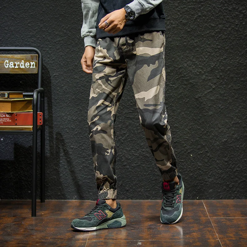 2019 Men Spring and Summer New Camouflage Pants Kids Boys Cotton Long Teenage Girls Clothing Camo | Мужская одежда