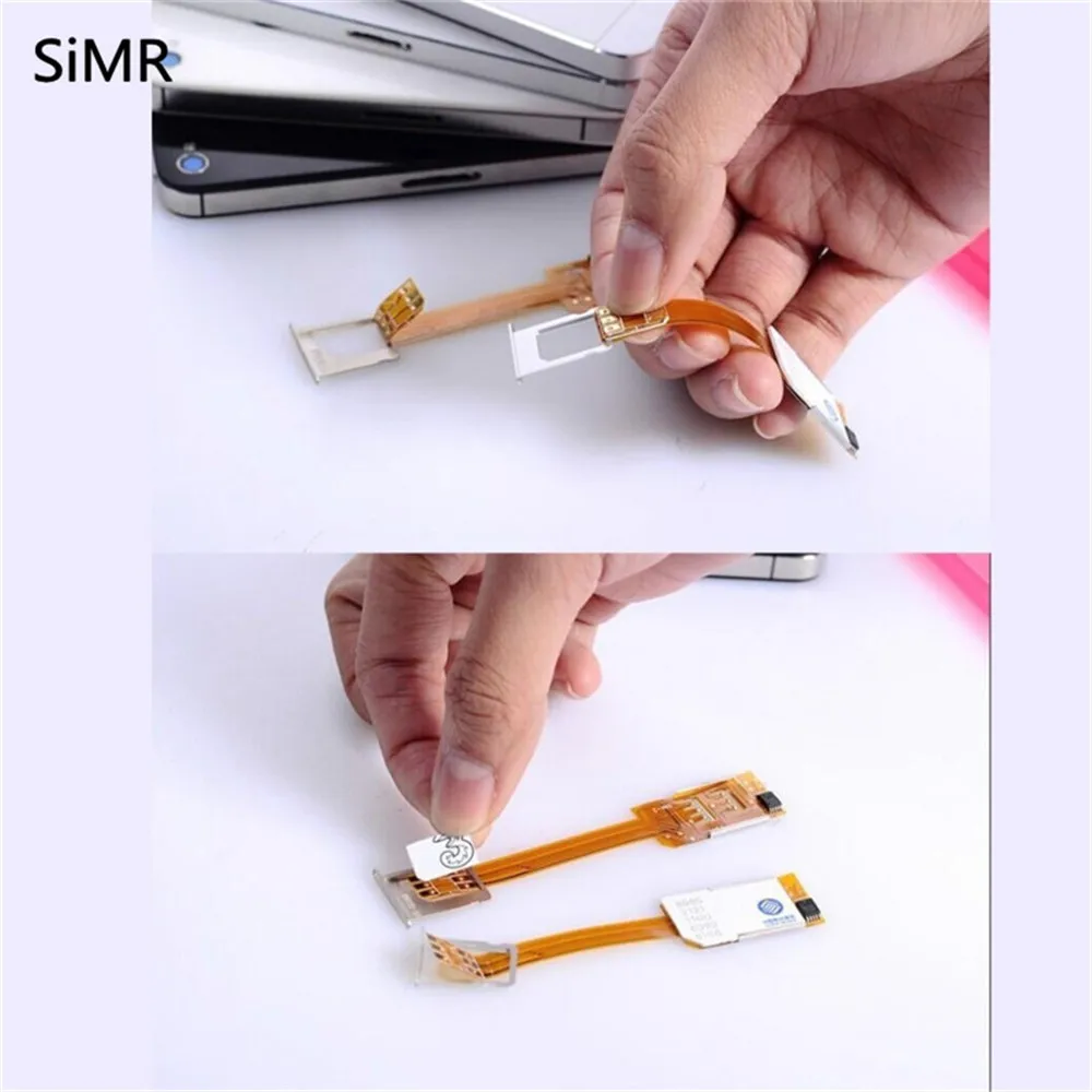 Dubbele Dual Simkaart адаптер MICRO Sim-kaart расширение Sim адаптер Morecard для samsung Galaxy S3 S4 S5 NOTE 2 3 4