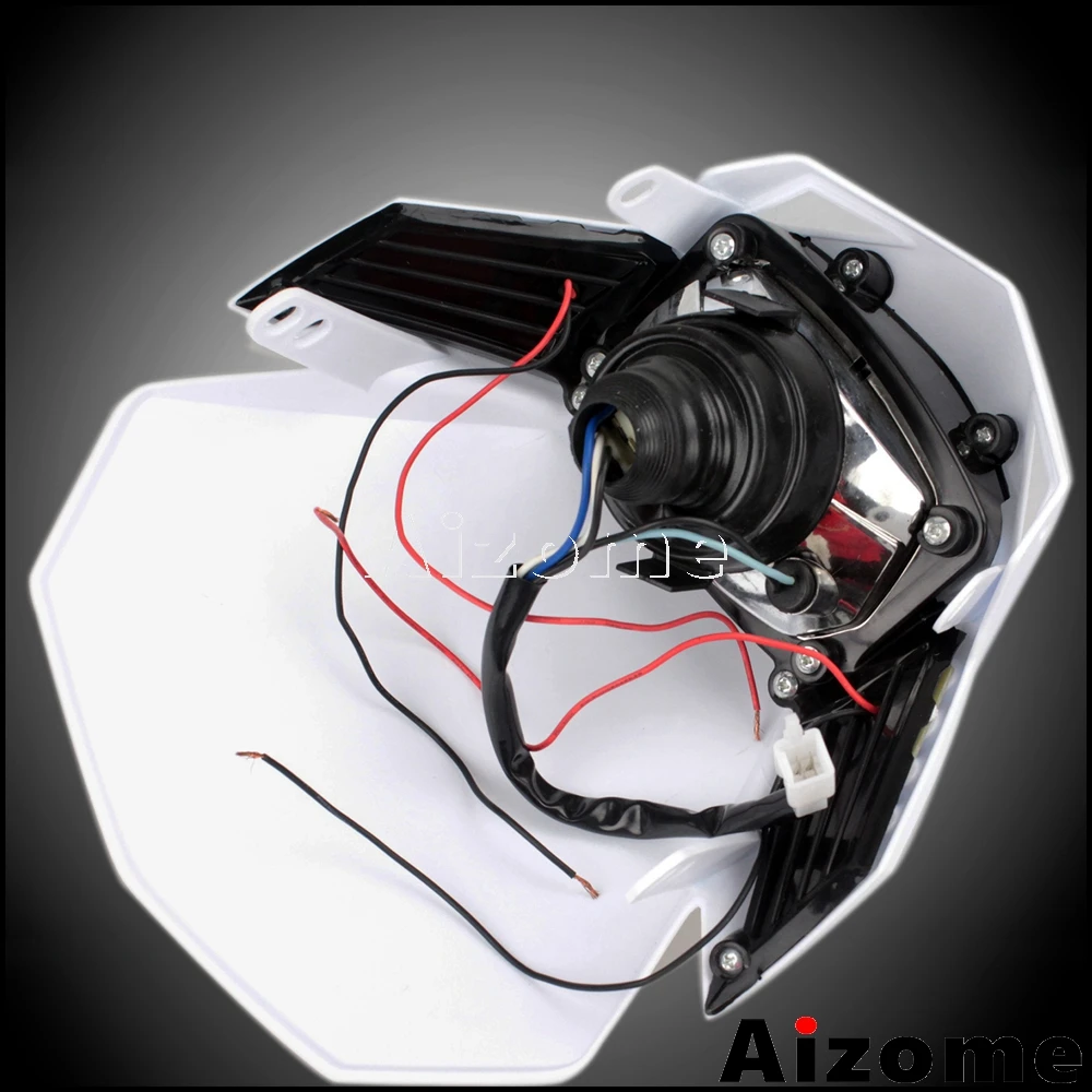 Универсальный обтекатель для передних фар мотоцикла H4 Yamaha Honda Suzuki Kawasaki WR YZ YZF KLX XR