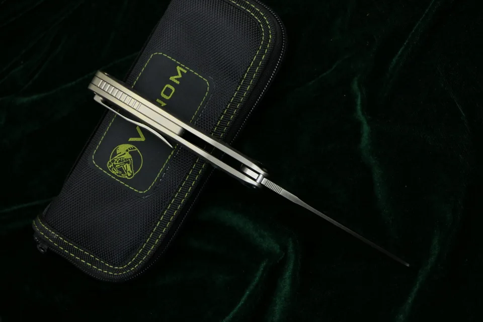 VENOM BONE DOCTOR M390 Титан CF Флиппер складной нож для кемпинга охоты выживания карманные кухонные ножи для фруктов EDC инструменты