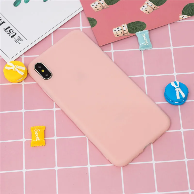 Конфеты Макаруны Цвет чехол для телефона для Xiaomi mi F1 5X 6X A2 lite S2 Red mi K20 GO 4X 5A 5 Plus 6A 7A 8A Note 4 5A для детей 5, 6, 7, 8 Pro 8T