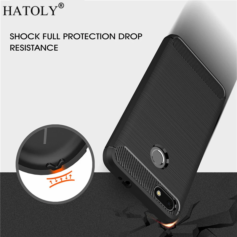 HATOLY For Capa Huawei Nova Lite 2017 Case Enjoy 7 Soft TPU Brushed Rugger Silicone SLA-L22 SLA-L02 | Мобильные телефоны и