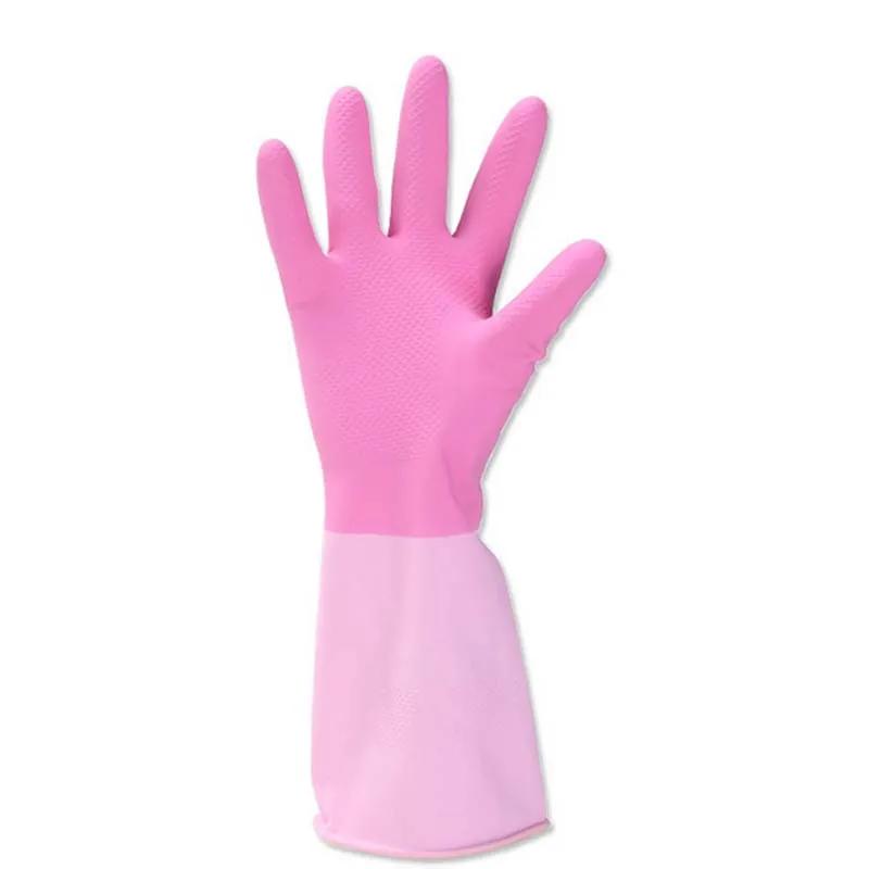 Латексные перчатки с длинным рукавом для мытья посуды бытовые инструменты