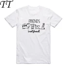 Мужская и женская футболка азиатского размера с принтом Animals Are Friends Not Food, летняя веганская футболка с круглым вырезом и коротким рукавом HCP4162