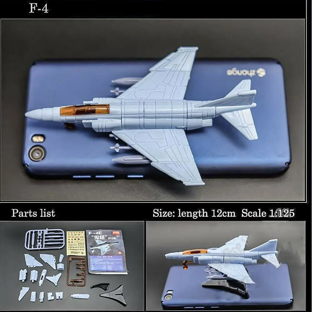F-4 истребитель Phantom II 4D Сборная модель истребителя коллекция головоломка фигурка игрушка
