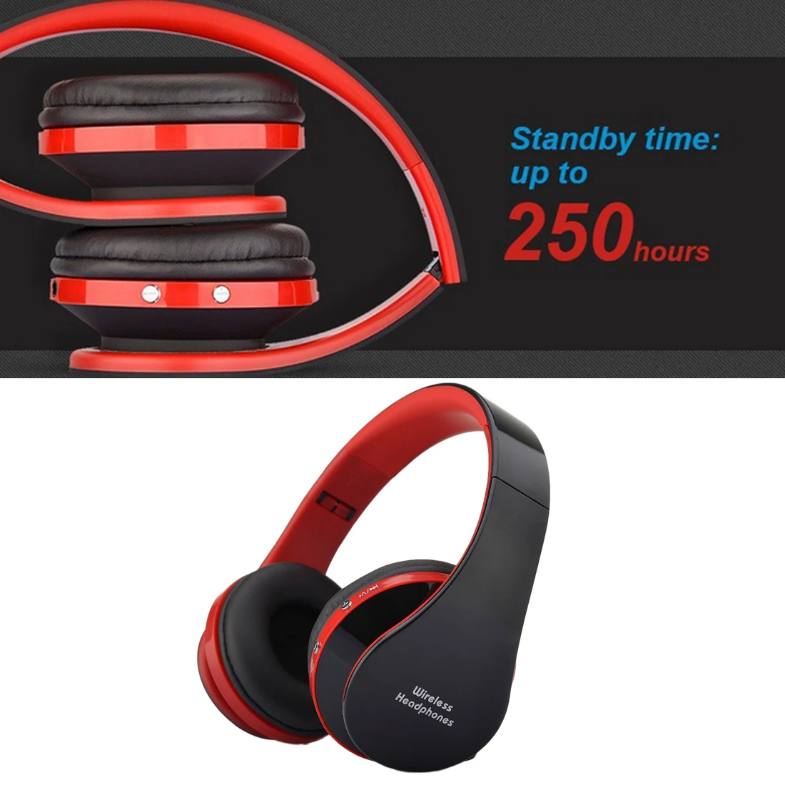 Marsnaska складные аудио Bluetooth Handsfree стерео беспроводные наушники гарнитура