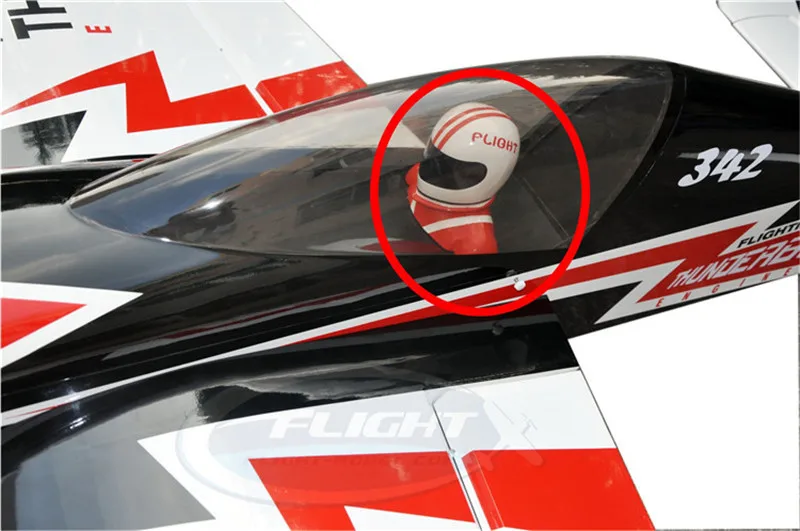 Летная статуя пилота для 50 100cc RC самолет оранжевый|Детали и аксессуары| |