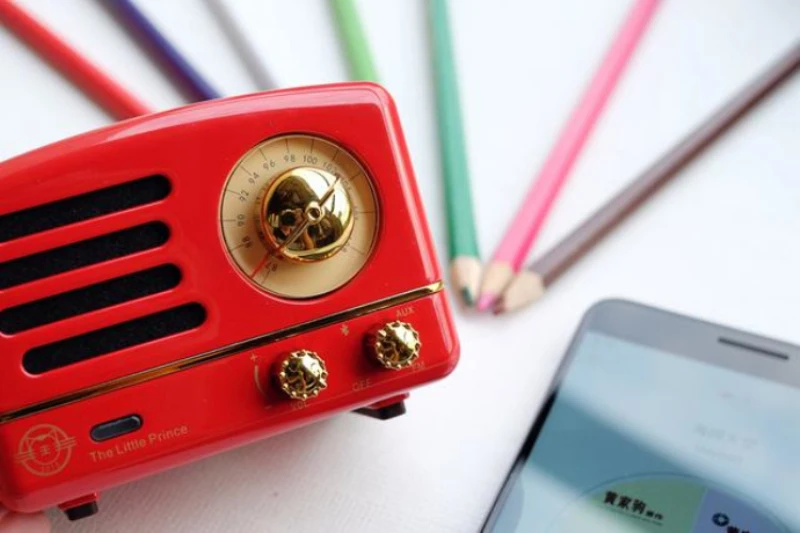 Maoking Маленький принц OTR динамик FM радио хиппи красный Мини Bluetooth Беспроводная Музыка металлический плейер MW-2 подарок для девочки