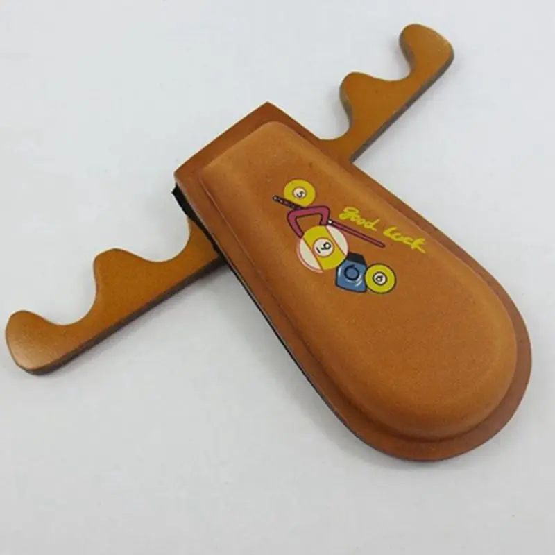 Cue держатель Качество 4 отверстие Кожа Карман Бильярдный Кий в Стойку Аксессуары