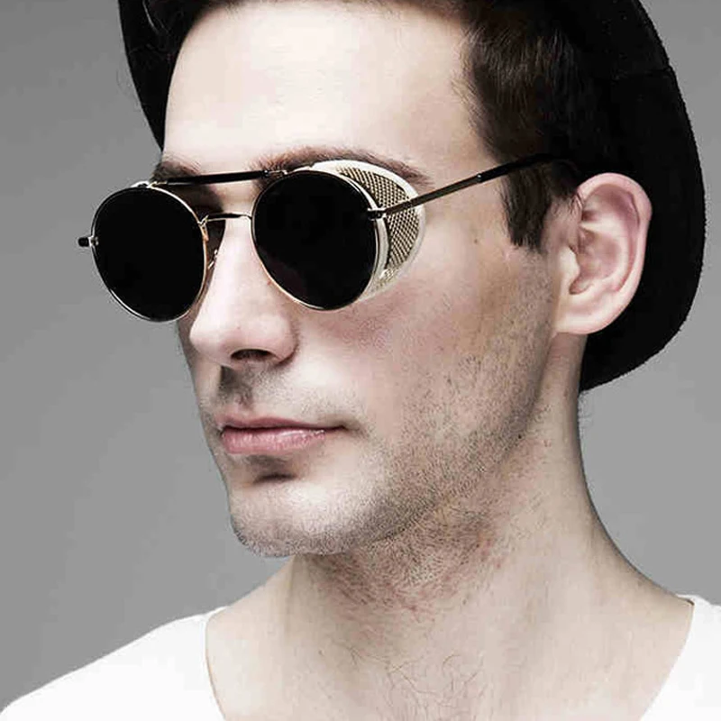 PAWXFB новые модные готические стимпанк очки Брендовые дизайнерские зеркальные для