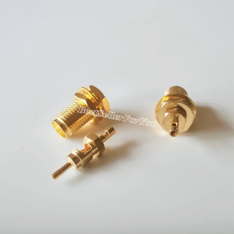 10 шт. Штекерная Центральная гайка SMA паяльная перегородка для кабеля RG178 RG196 RF