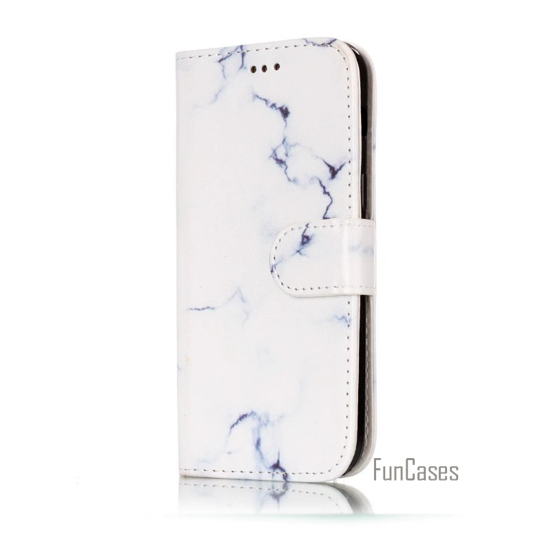 Capinhas Para Etui для samsung Galaxy A5 A510F A510M чехол Кожаный чехол-кошелек чехол с мраморным цветком бабочкой - Цвет: 4