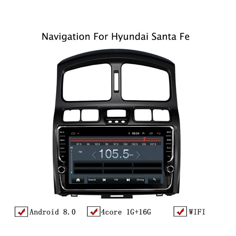 9 &quotAndroid 8 1 Автомобильный gps навигатор для hyundai Santa Fe 2006 2007 2008 2009 2010 2011-2015