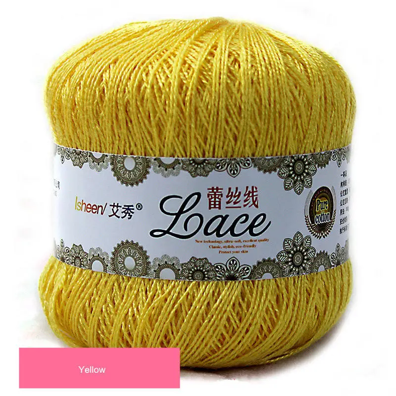 50 g/ball 8# Lace Crochet Thread Cotton Wool Fine Yarns Embroidery Crochet Knitting Lace Jewelry DIY Hand Knitting Threads