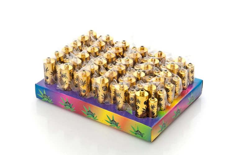 2 шт. мини батарея креативная курительная трубка портативные металлические