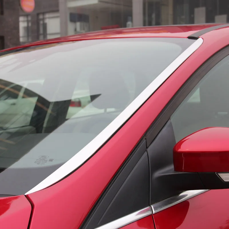Для Ford Focus 2012-2018 отделка передней двери окна яркая полоса наружное украшение