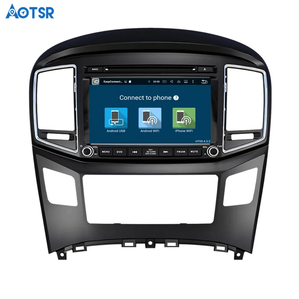 Aotsr Android 8 1 GPS навигация автомобильный DVD плеер для Hyundai H1 Grand 2016 2017 мультимедиа 2 din