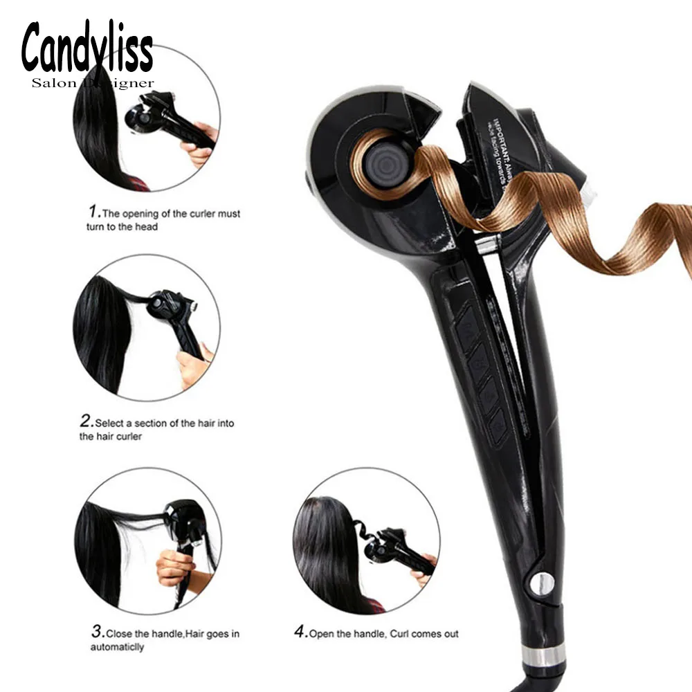 Щипцы для завивки волос с паровым спреем 110 240 В|Щипцы завивки| |