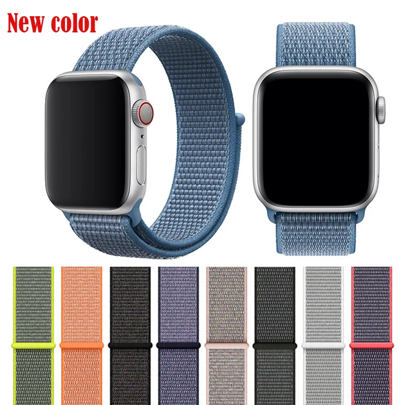 Цветной нейлоновый спортивный бесшовный репликация Band для Apple Watch серии 1/2/3/4