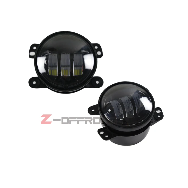 2 шт. 7 дюймовые черные круглые светодиодные H4 Фары с DRL &amp Hi/Lo фары + пара 4