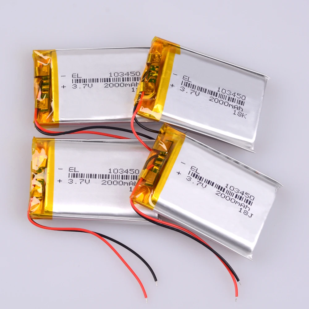 103450 3 7 V 2000MAH lipo полимерная литиевая аккумуляторная батарея для MP3 GPS навигатор DVD