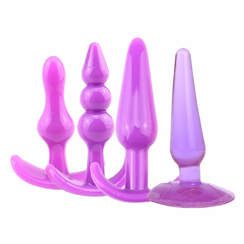 4pcs/set Butt Plug Anal Dildo Prostate Massager Beads Erotic Sex Toys for Woman Men Gay Adult Products | Красота и здоровье