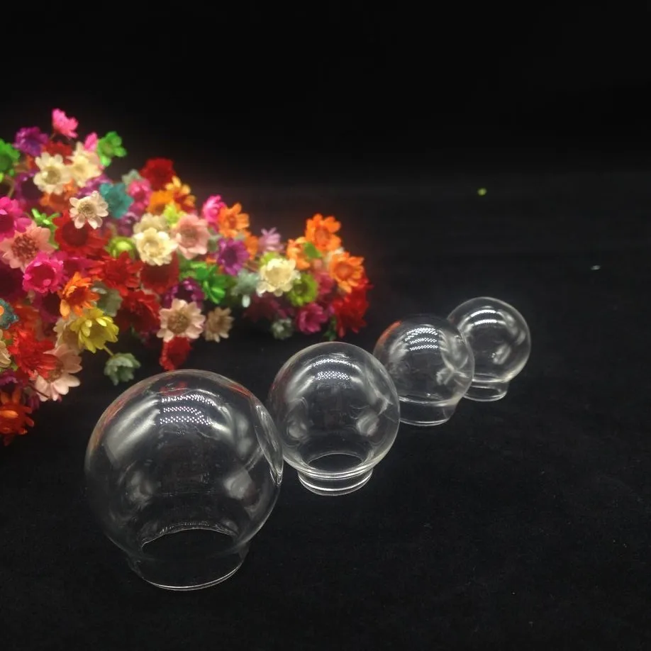 10pcs mix size clear empty glass vial jars wishing bottle glass cover globe bubble dome diy necklace accessories pendant vase