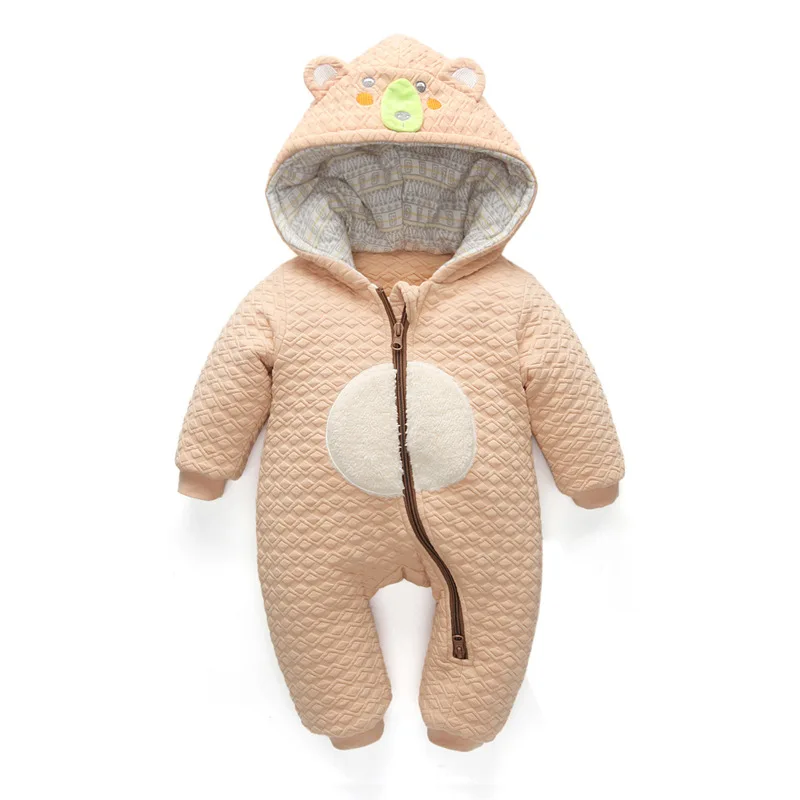 Детский зимний комбинезон Одежда для новорожденных мальчиков и девочек теплый