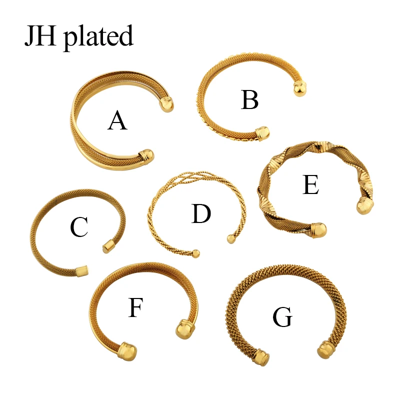 JHplate Африканский Эфиопский Модный золотой цвет браслеты ювелирные изделия для женщин Mengifts растягивающийся Регулируемый размер браслет давая друзьям