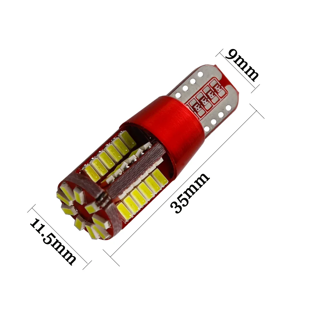 200X Car led light No Error W5W T10 Canbus 57 SMD 3014 LED 194 57SMD 57LED Light Bulb Clearance lights Lamp Ice blue DC 12V | Автомобили и