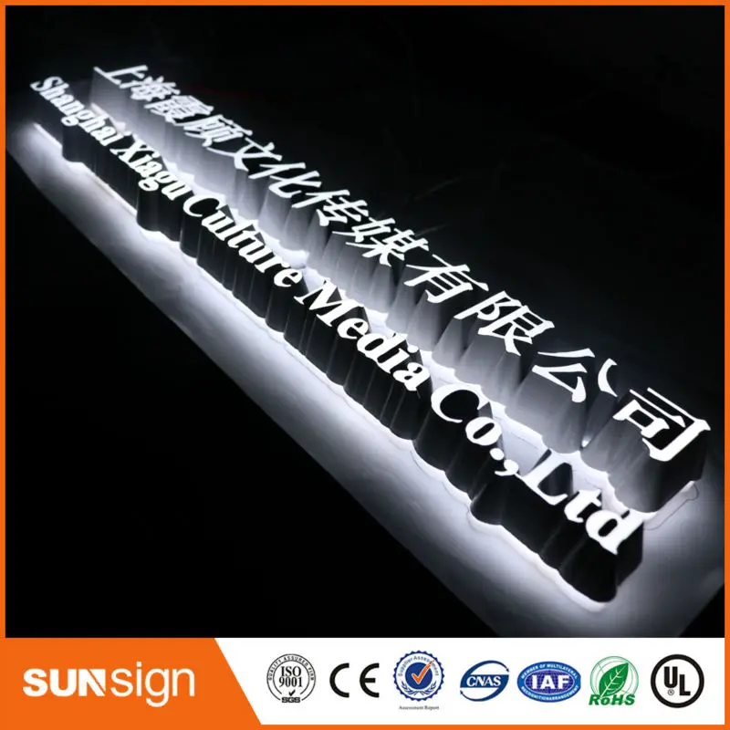 3D Acrylic LED Letters Advertising Business Signs custom