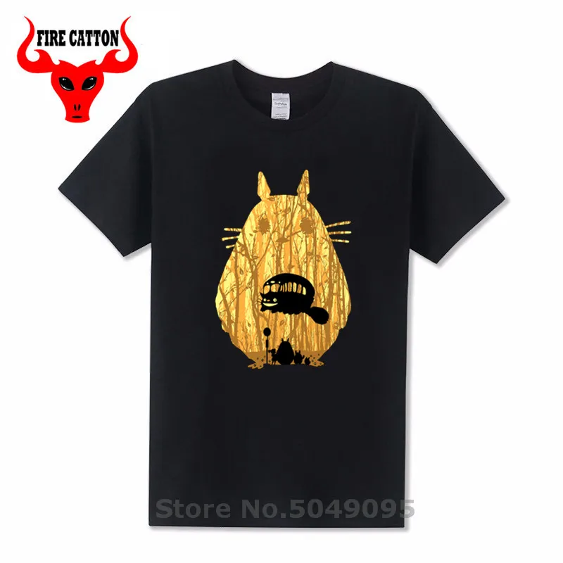 Новинка 2019 хит продаж Золотая футболка с надписью neighbors totoro принцессы из