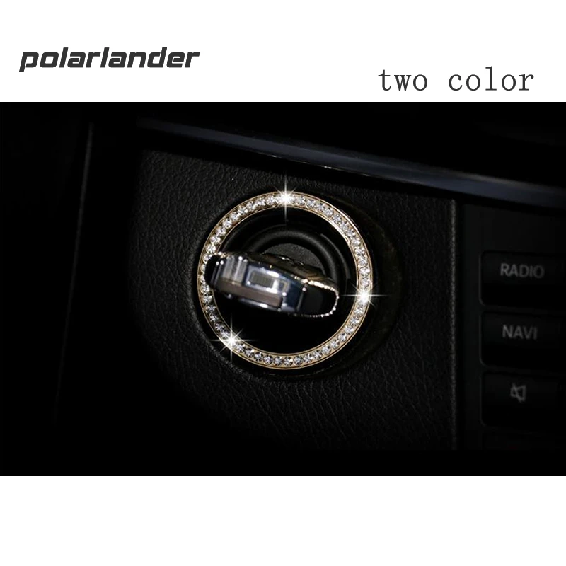 Высококачественное золотое Серебряное украшение для автомобиля кнопка