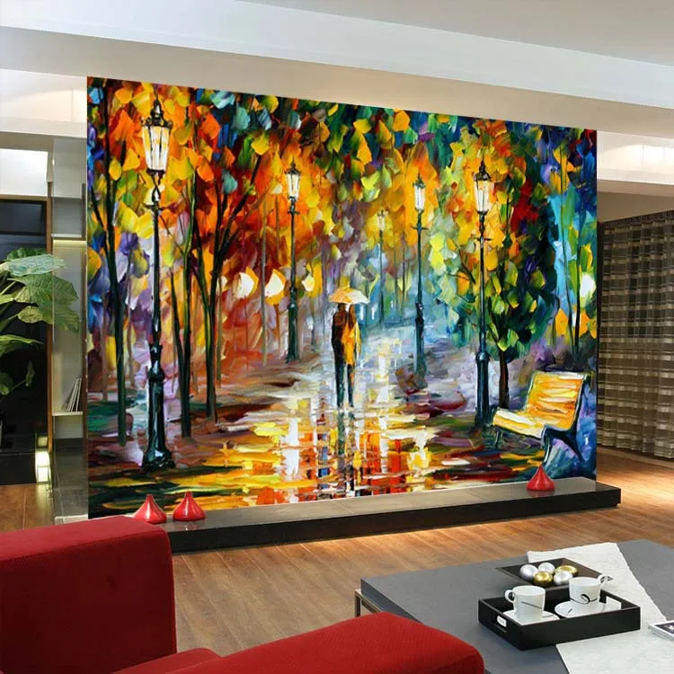 Уникальный нож живопись обои Красочные уличные настенные росписи на заказ фото