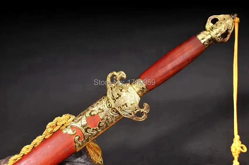 Китайский ручной WuShu меч TaiChi/кунгфу Цин мечи Цзянь край острый сложенный узор